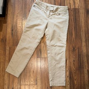 Size 4 Tan Ankle Pants. Super cute and stretchy